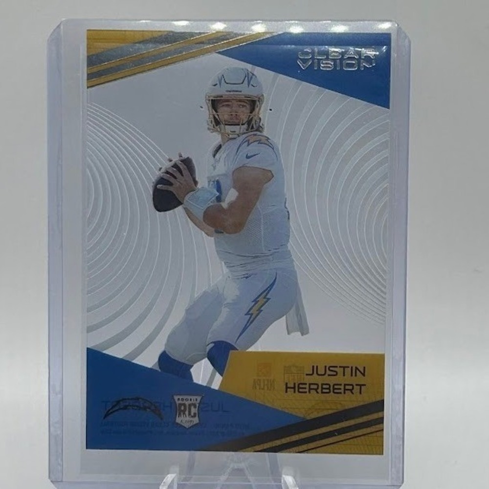 Justin Herbert 2020 Panini Chronicles Clear Vision CV-3 NFL Los Angeles Chargers